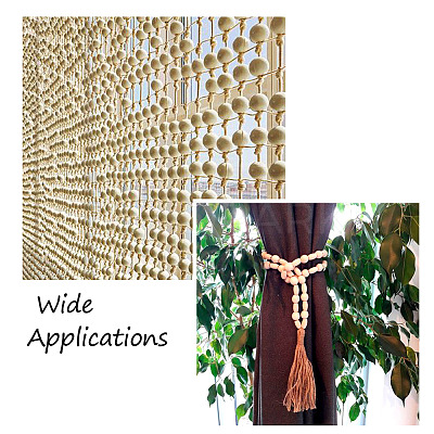 Natural Wooden Beads WOOD-TA0001-48-1