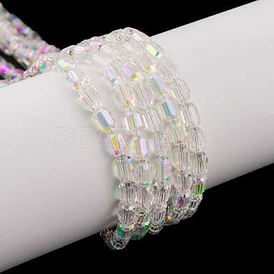 Electroplate Glass Beads Strands EGLA-D031-01-01-1