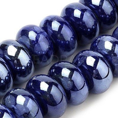 Handmade Porcelain Beads PORC-Q219-15x9-E04-1