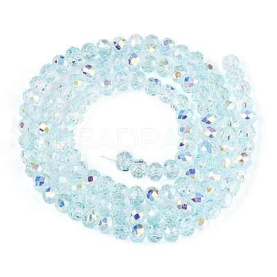 Transparent Glass Beads Strands EGLA-N016-4mm-01-1