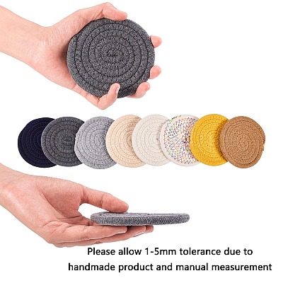 Cotton Thread Weave Hot Pot Holders DIY-NB0003-20-1