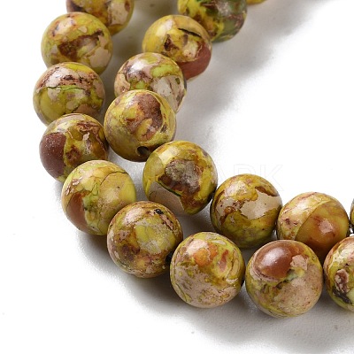Dyed Natural Regalite/Imperial Jasper/Sea Sediment Jasper Beads Strands G-B124-C01-07-1