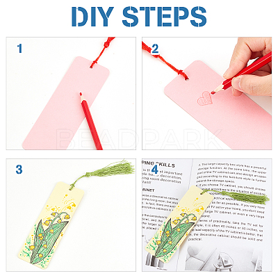 DIY Blank Rectangle with Tassel Bookmark Making Kit 