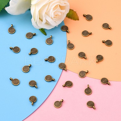 Tibetan Style Alloy Charms MLF0339Y-NF-1