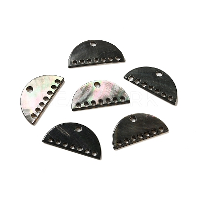 Natural Black Lip Shell Chandelier Component Links SHEL-M021-12-1