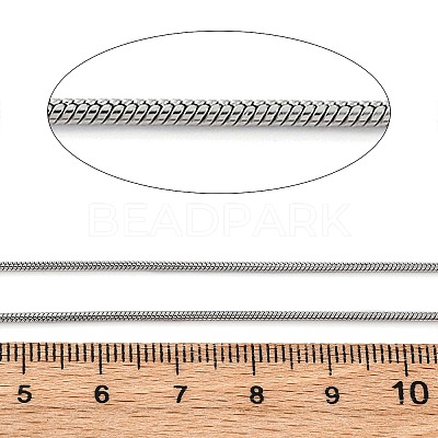 304 Stainless Steel Round Snake Chains CHS-M009-01P-01A-1