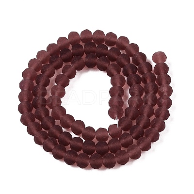 Transparent Glass Beads Strands X-EGLA-A044-T6mm-MD13-1