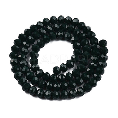 Opaque Solid Color Imitation Jade Glass Beads Strands LS-EGLA-A044-P6mm-D12-1