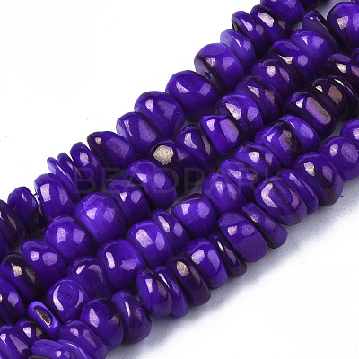 Natural Trochid Shell/Trochus Shell Beads Strands SHEL-S258-081-B02-1
