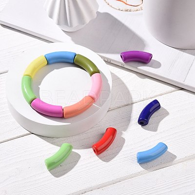 Opaque Acrylic Beads SACR-S677-M-1