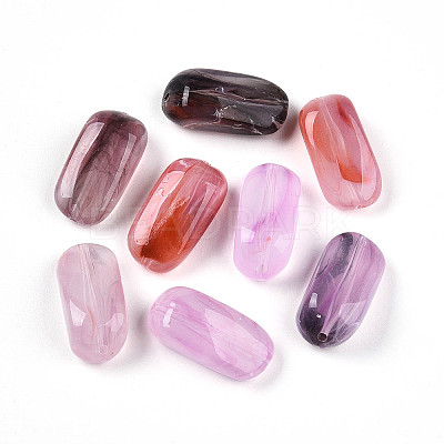 Transparent Acrylic Beads TACR-T028-36D-1