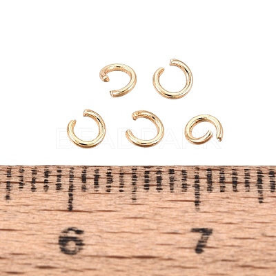 304 Stainless Steel Open Jump Rings STAS-Q113-3x0.6mm-G-01-1