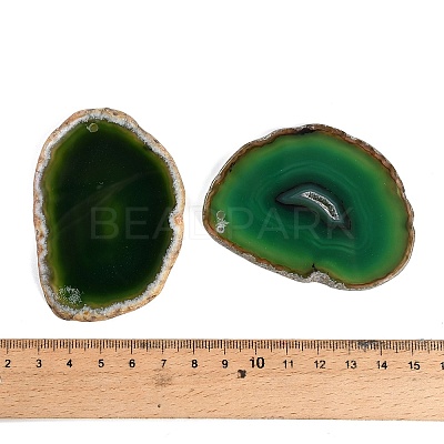 Dyed & Heated Natural Agate Slice Big Pendants GG-CBAAF67-02F-1