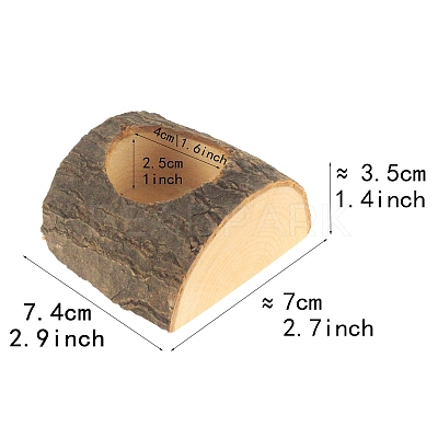 Wooden Candle Holder LS-CAND-PW0001-348-1