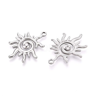 304 Stainless Steel Pendants STAS-T065-07P-1