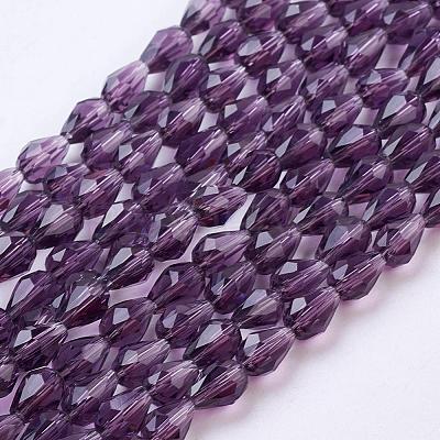 Glass Beads Strands GLAA-R024-6x4mm-2-1