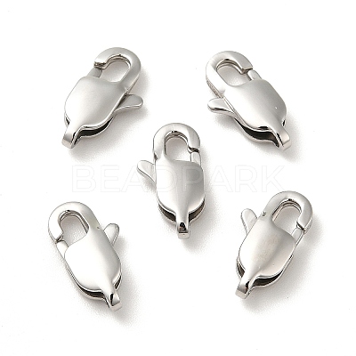 Tarnish Resistant 304 Stainless Steel Lobster Claw Clasps X-STAS-K13-1