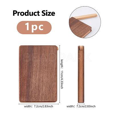 Wood Business Card Packing Magnetic Boxes CON-WH0110-329-1