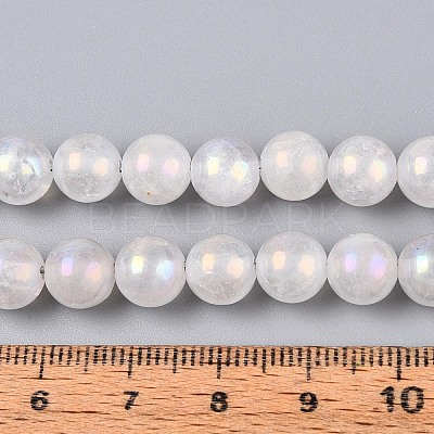 Electroplate Natural Quartz Crystal Beads Strands G-T144-39-1