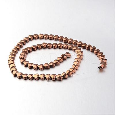 Electroplate Non-magnetic Synthetic Hematite Bead Strands G-F300-22A-08-1