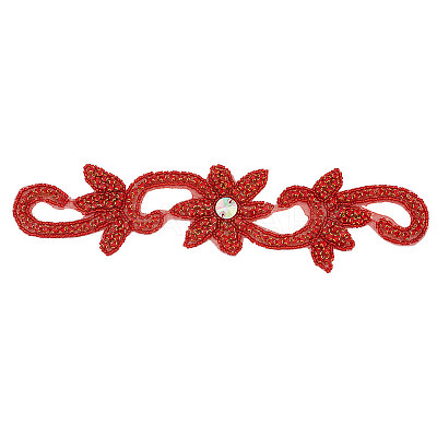 Flower Hotfix Rhinestone DIY-WH0504-33A-1