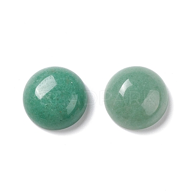 Natural Green Aventurine Cabochons G-P393-R15-12mm-1