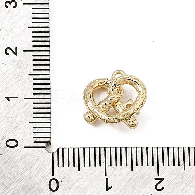 Brass Micro Pave Clear Cubic Zirconia Charms CU-CBA3D76-06G-1