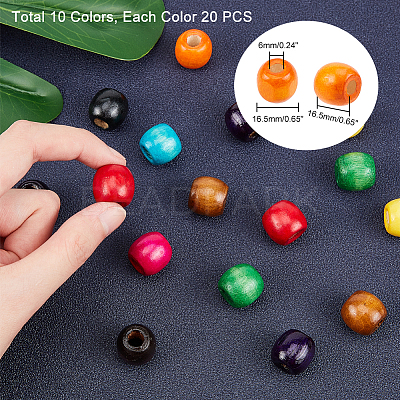 Natural Wood Beads WOOD-PH0008-73-1