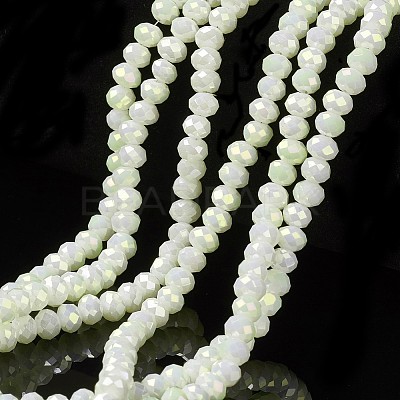 Electroplate Opaque Glass Beads Strands EGLA-A034-P1mm-T15-1