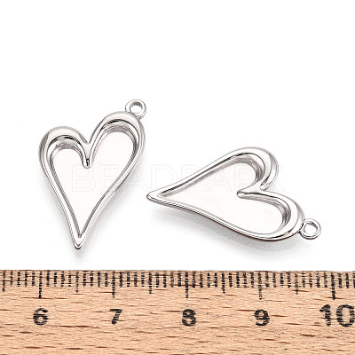 304 Stainless Steel Pendant Cabochon Settings STAS-T067-65P-1