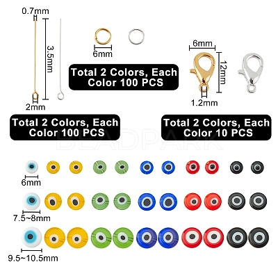 DIY Evil Eye Pendants Making Kits DIY-NB0004-69-1