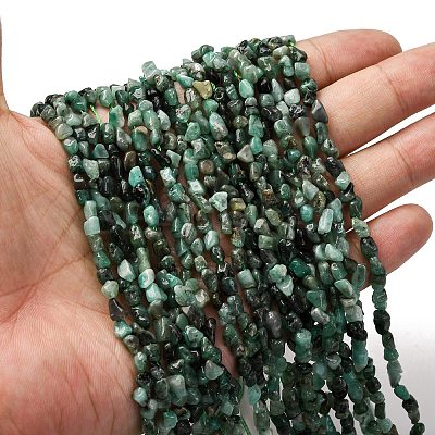 Natural Emerald Beads Strands G-I389-A41-1
