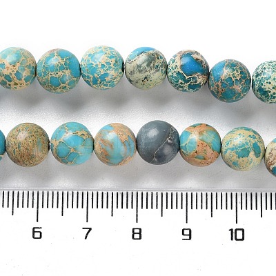 Dyed Natural Regalite/Imperial Jasper/Sea Sediment Jasper Beads Strands G-B124-C01-04-1
