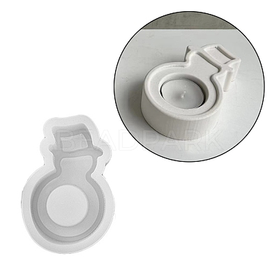 Silicone Christmas Theme Candle Holder Molds DIY-A040-04A-1