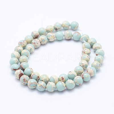 Synthetic Imperial Jasper Beads X1-G-F531-8mm-H03-1