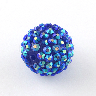 AB-Color Resin Rhinestone Beads RESI-S315-20x22-17-1