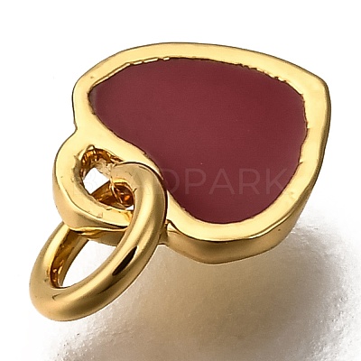 Enamel Brass Charms KK-G364-17G-03-1