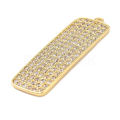 Brass Micro Pave Cubic Zirconia Pendants KK-L229-032G-1