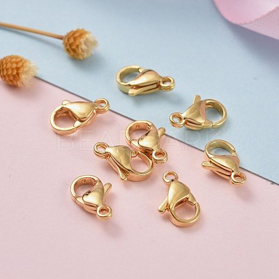 304 Stainless Steel Lobster Claw Clasps STAS-H352-01D-G-1