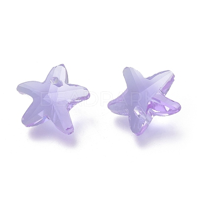 Faceted Glass Charms GLAA-H101-A-14-1