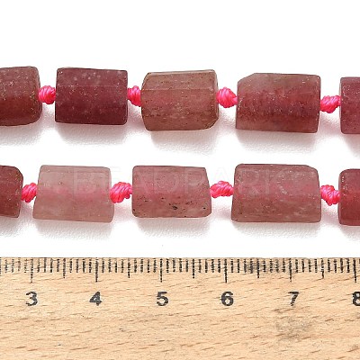 Natural Strawberry Quartz Beads Strands G-C289-A02-01-1