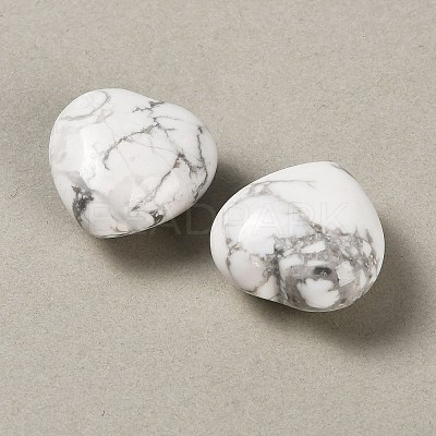 Natural Howlite Heart Love Stone GG-CBAA0EE-03-21-1