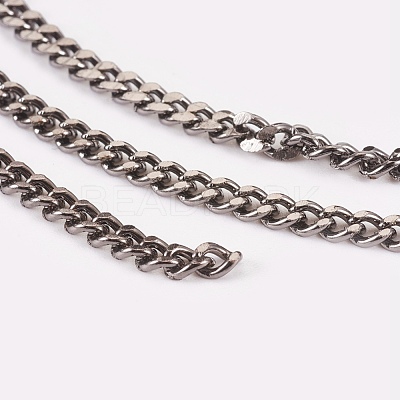 Iron Cuban Link Chains CH-R013-4.5x3mm-B-1