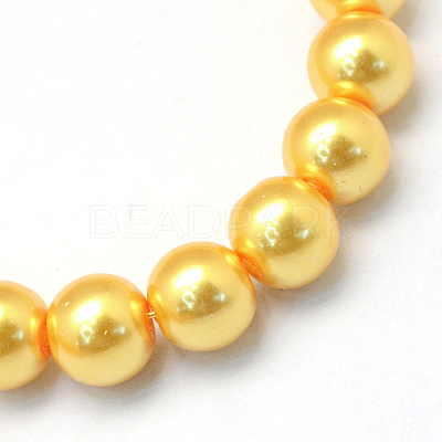 Baking Paint Glass Pearl Bead Strands HY-Q003-3mm-56-1