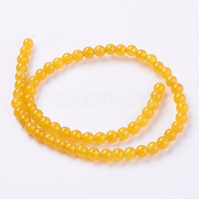 Natural Agate Beads Strands X-G-G583-6mm-04-1