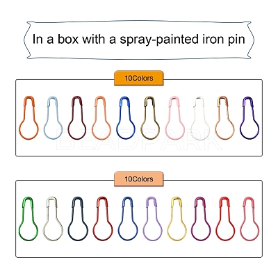200Pcs Spray Painted Iron Calabash Pins IFIN-YW0001-32-1