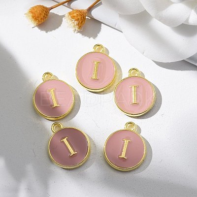 Golden Plated Alloy Enamel Charms X-ENAM-S118-07I-1