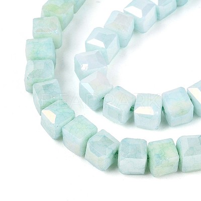 Anti-Tarnish Electroplate Glass Beads Strands LS-GLAA-T025-4mm-10B-1
