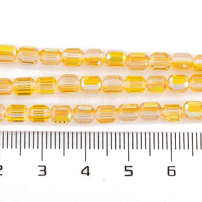 Electroplate Glass Beads Strands EGLA-D031-01Q-1