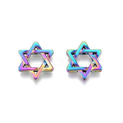 Rack Plating Alloy Beads FIND-B010-02MC-1